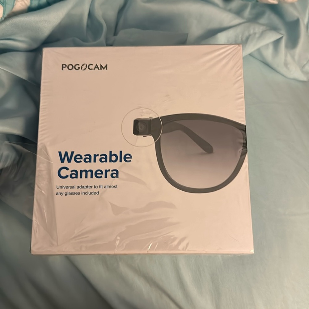 NIB PogoCam Wearable Camera by PogoTec Glasses Camera Factory Sealed Small rip